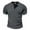 Dark Gray, variant on Generic Men's Muscle Slim Henley Shirts Crewneck Longline T-Shirt Gym Workout Athletic Shirt Tees with Button
