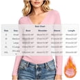 thumbnail image 7 of fatyb Thermal Shirts for Women V Neck Fleece Lined Base Layer Tops Thick Warm Long Sleeve Undershirts, 7 of 7