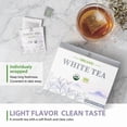 Soeos Organic White Tea Bags, Light and Refreshing Floral Flavor, Hot ...