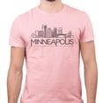 thumbnail image 2 of Skyline Minneapolis Minnesota Shirt Unisex X-Large Pink, 2 of 5