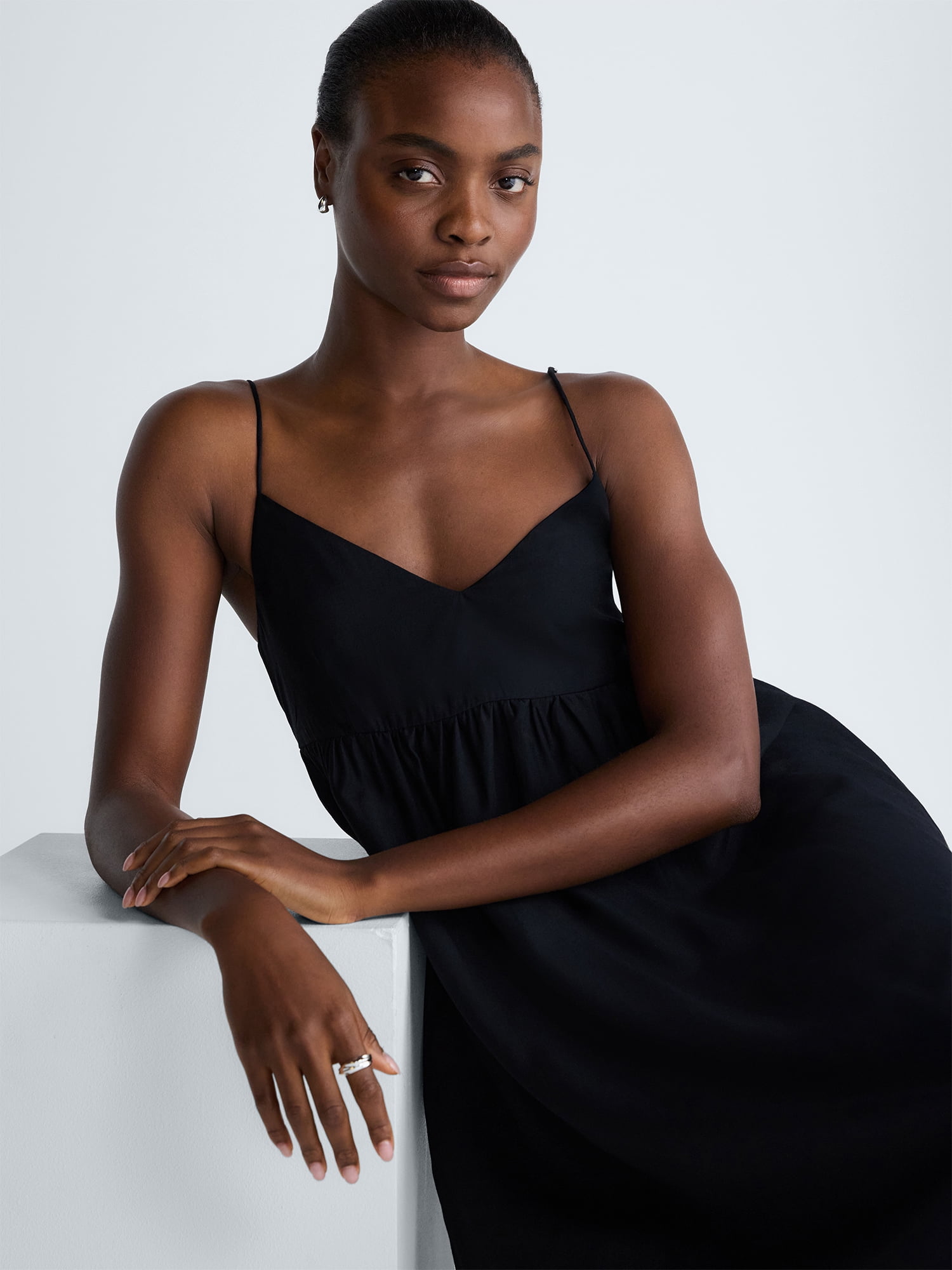 Scoop Women's and Women's Plus Flowy Maxi Dress, Sizes XS-4X