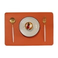 thumbnail image 2 of BAETEUY Table Placemat Waterproof Soft Faux Leather Double-sided Rectangle Non-slip Heat Insulation Minimalist Dishwasher Safe Dining Mat Kitchen Supplies, 2 of 8