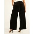 Sofia Jeans Women's Plus Size Velvet Trousers, 30.5" Inseam, Sizes 14W