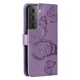thumbnail image 6 of Nalacover For Samsung Galaxy S22 Case,Luxury Embossed Butterfly PU Leather Flip Kickstand Magnetic Card Wallet Shockproof Protective Cover with Wrist Strap.For Samsung Galaxy S22,Purple, 6 of 10