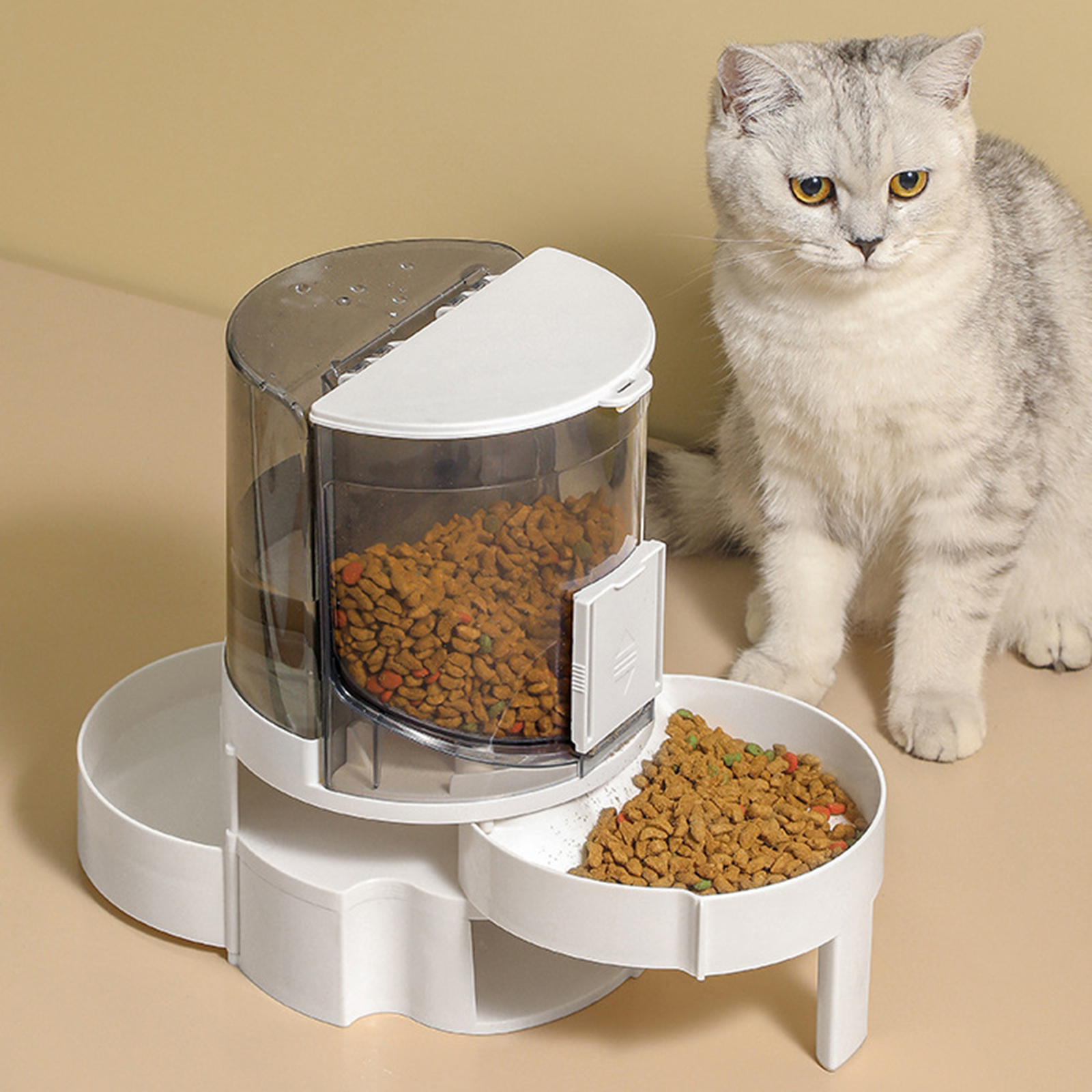 2in1 Pet Water Bowl Feeder Automatic Dog Feeding Bowl Water Dispenser Drinking Bowl Container Pet Dishware