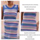 thumbnail image 2 of Vestido de verano de punto sin mangas, vestido largo de punto para mujer, vestido de punto sin mangas, vestido largo de punto sin mangas, claridad notable, 2 of 6
