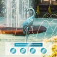 thumbnail image 6 of 34 Inch Crane Statue for Garden Decor, Standing Heron Statue Garden Sculpture, Metal Bird Statue Yard Art for Backyard, Patio, Pool, Lawn, Cyan, 6 of 7