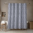 thumbnail image 4 of Creative Products Navy Herringbone Pattern 71x74 Shower Curtain, 4 of 7
