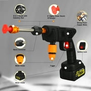 Cordless Pressure Washer, 21V 900PSI High Pressure Cordless Power Washer with Portable 2 Nozzles 16.4FT Water Pipe Power Cleaner for Patio Cleaning Car Washing, Black