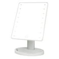 thumbnail image 1 of Maoww LED Makeup Mirror 360 Degrees Rotating ABS Plastic Frame Desktop Cosmetic Mirror Battery Powered 16LEDs White, 1 of 9