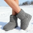 thumbnail image 6 of GJPBGK Women’s Winter Snow Ankle Boots Warm Pull-On Booties Cold Weathe, 6 of 9