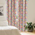 thumbnail image 2 of Ambesonne Geometric Curtains, Tile Pattern Stripes, Pair of 28"x84", Multicolor, 2 of 5