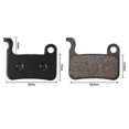 thumbnail image 4 of 4 Pairs MTB Resin Disc Brake Pads for Shimano Deore M596 M595 M535 Brake System, 4 of 5