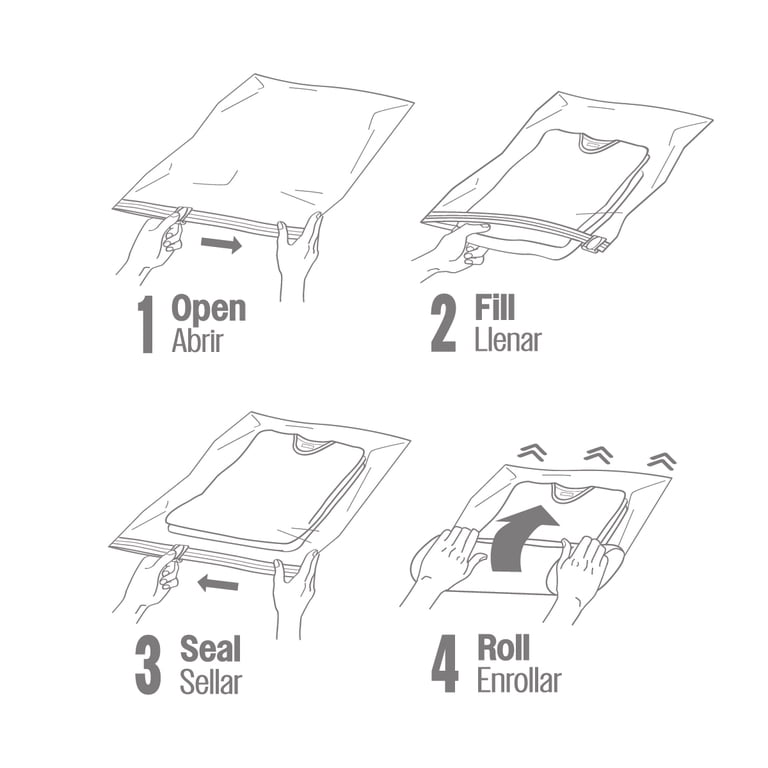 Compressit Storage Bags, 4-Pack Vacuum Compression Set photo 6