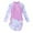 Purple, variant on Hienoo Girls Long Sleeve Zipper Rash Guard Boyshorts Surfing Suit Swimsuit, Sizes 7-11