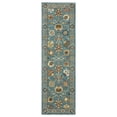 thumbnail image 3 of Woven Trends Flormap FR01E - Traditional/Oriental Vintage Inspired Floral Pattern, Stain Resistant, Living Room, Bedroom, Office, Pet Friendly Polypropylene Area Rug in Blue - 10' X 13', 3 of 3