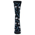 thumbnail image 5 of MeMoi Golf Madness Bamboo Blend Crew Sock - Womens - Female, 9-11, Light Blue, 5 of 5