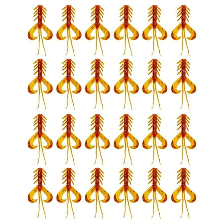 24pcs TPR fishing for soft lures Fishing fishing Luya dummy bait Dancing shrimp