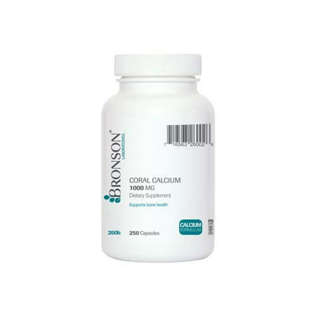 Bronson Coral calcium 1000 mg, 250 Capsules