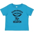 thumbnail image 3 of Inktastic Handpicked for Earth by My Tio in Heaven with Angel Wings Boys or Girls Baby T-Shirt, 3 of 5