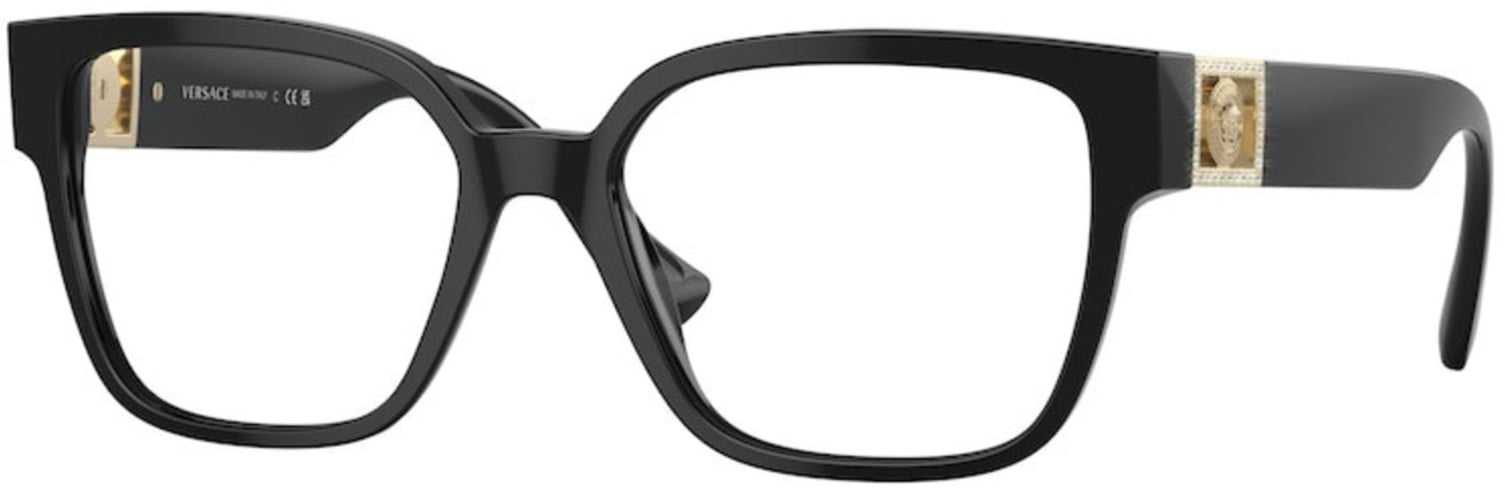 Eyeglasses Versace VE 3329 B GB1 Black - Walmart.com