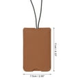 thumbnail image 2 of Unique Bargains 1 Pc Lanyard Luggage Tag for Travelling Brown Polyurethane, 2 of 5