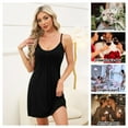 thumbnail image 3 of Sleeveless Nightgowns for Women O Neck Camisole Chemise Nightgown Adjustable Spaghetti Strap Racerback Sleep Dress Sexy Sleepwear Dress for Women, S-XXL, 3 of 11