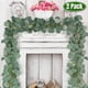 thumbnail image 4 of Guirnalda de eucalipto oso de fresa 6.5 pies decoración de pared gris verde, 4 of 4