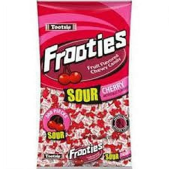 Sour Cherry Frooties - Tootsie Roll Chewy Candy - 360 Piece Count, 38.8 oz Bag