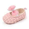 thumbnail image 6 of Otqutp Baby Girls Leather Shoes Mary Jane𝘀 Soft-Soled First Walkers Slip On Princess Dress Shoes Lightweight Glitter Flats, 6 of 7