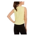 thumbnail image 2 of IDEOLOGY Womens New 0173 Yellow Striped Tie Bottom V Neck Tank Casual Top XS B+B, 2 of 2
