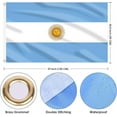 thumbnail image 2 of Argentine Flag 3x5 Ft, Large Argentina National Flags for Outside - Double Side with Brass Eyelets for Argentine Party Decorations, Soccer Party Bar Garden Decoration Indoor Outdoor, 2 of 10