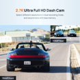 thumbnail image 2 of 70mai 2.7K Dash Cam Front and Rear A500S, 1944P UHD Dashcam for Cars, ADAS, Built in WiFi GPS, 2 of 5