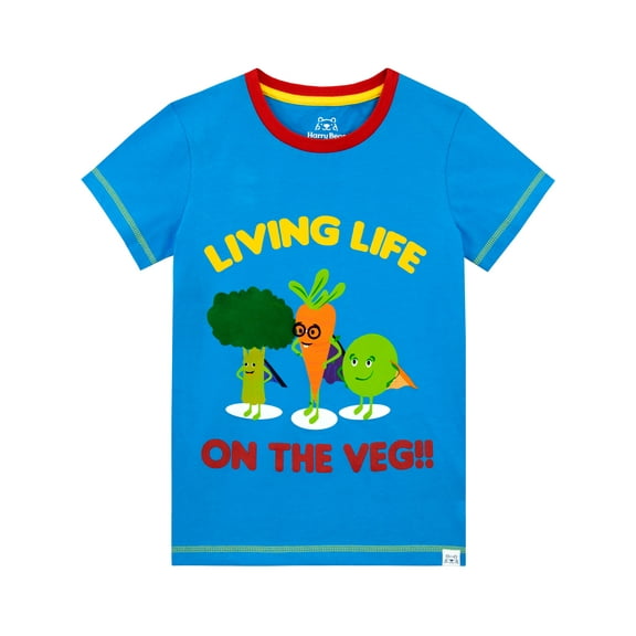 Harry Bear Boys Living Life On The Veg Short Sleeve T-Shirt Sizes 2T-6