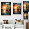thumbnail image 4 of Designart "Dreams Sailboat Seafaring wall art II" Nautical & Beach Floater Framed Wall Art Living Room, 4 of 7