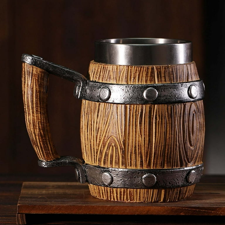 Handmade Wooden Cup Beer Mugs, Wood Cup Wooden Beer Mugs