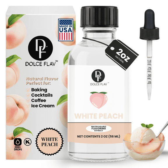 Dolce Flav - White Peach Extract Water Soluble 2 oz