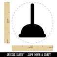 thumbnail image 2 of Toilet Plunger Plumbing Icon Solid Self-Inking Rubber Stamp Ink Stamper - Sky Blue Ink - Medium 1 Inch, 2 of 7
