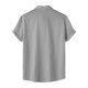thumbnail image 4 of pstuiky camisetas de hombre, Camisa informal de manga corta con cuello vuelto y cuello redondo de color liso para hombre ropa de hombre l, 4 of 9