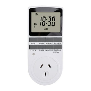 ECOPlugs Outdoor Light Timer Remote Control, Christmas Light Timer Switch  Outlet, Automatic Light Switch Timer Outlet 