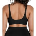 thumbnail image 4 of Qylux Wireless Bras for Women - No Underwire Push Up, Supportive Full Coverage, Seamless Crossover Bralette, Comfort Lift Everyday Bra,L,Black, 4 of 9