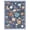 Gray Blue, variant on KoshiMe 5'x7' Floral Area Rug, Machine Washable Non-Slip Soft Low Pile Stain-Resistant Boho Flower Indoor Rug for Living Room Bedroom Dining Room, Black
