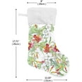 thumbnail image 2 of Coolnut 17.7 Inch Christmas Stockings, 1 PCS Blooming Watercolor Flowers Presonalized Large Stocking Sock for Family Holiday Xmas Party Decorations, 2 of 7