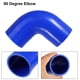 thumbnail image 4 of 1 Juego de manguera de silicona de motor de codo de 90 grados ID de 63mm 2.5 "azul para tubería de entrada de Intercooler de coche con 2 uds de abrazaderas, 4 of 6