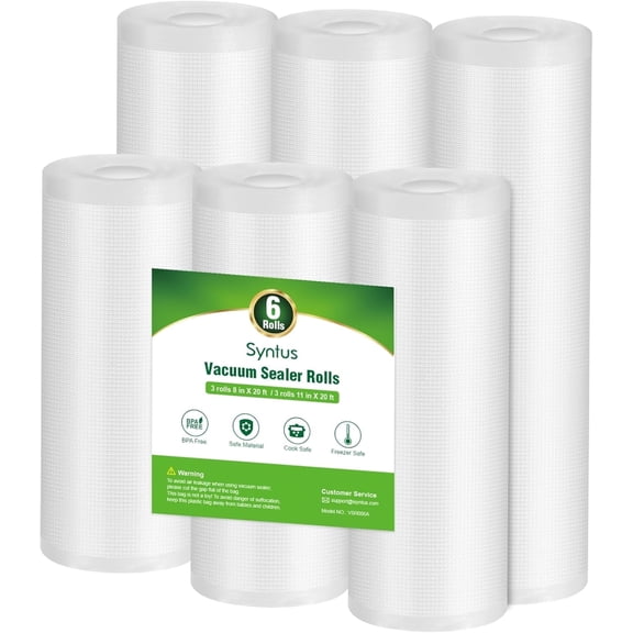 Food Grade Vacuum Seal Bags, Reusable Freezer Safe, Easy Tear, Multi Size for Meat, Fish, Tea & Kitchen Storage