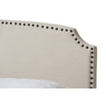 thumbnail image 4 of Baxton Studio Odette Modern and Contemporary Light Beige Fabric Upholstered King Size Bed, 4 of 7