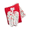 thumbnail image 4 of Goodnight Kiss Magic 3's Fleece Pajama Set with Slippers, Red/Cardinal, X-Large, 4 of 4