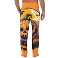 thumbnail image 5 of ASDFVBKG Men's Pajama Pants Ghosts and Pumpkins Halloween Cotton Long Sleepwear Lounge Pants Orange 3XL, 5 of 5