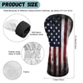 thumbnail image 6 of Yuyamidu American Flag Golf Club Head Covers for Drivers, Fairway Woods, and Hybrids, Fashion Head Covers Waterproof Leather Golf Headcover with Soft Lining, 6 of 7