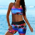 thumbnail image 2 of Cathalem Bathing Suit Skirt Bottoms for Women Swimsuits For Women 3 Piece Bathing Suits Swim Tank Top Water Aerobics Swimsuits Underwear Black Medium, 2 of 5